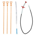 New Upgrade Snake Drain Hair Removal Tool Set, 24.2 Inch Toilet Snake, Hair Drain Clog Remover, Cleaning Brush, Use for Unclog Toilet, Sink, Bathroom Tub