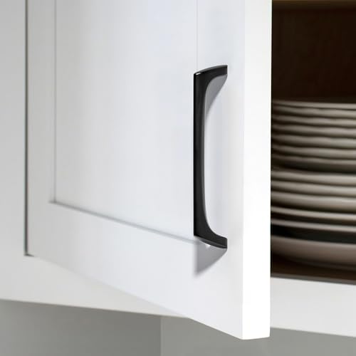 AVICCI 10 Pack Cabinet pulls-5"/128mm Mattle Black Modern Drawer Handles for Kitchen Cabinet Handles Batheroom Drawer Dresser Furniture Handware - color: Mattle Black, size: 5"(128mm)Hole Center-10Pcs