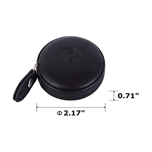 Sewing Tape Measure, Medical Body Cloth Tailor Craft Dieting Measuring Tape, 60 Inch/1.5M Dual Sided Retractable Ruler with Push Button Round(1 Pack, Black) - color: Black 1 pack