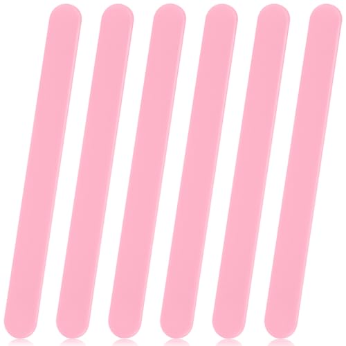 Gartful 6PCS Large Silicone Stir Sticks, Reusable Epoxy Resin Stir Sticks for Resin Mixing, Paint, Making Glitter Tumblers Cups, Arts, Crafts, Facial Mask Stirring Rods, 6.3" Long, Pink - color: Pink, size: Medium