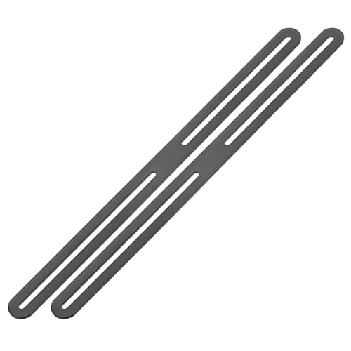 M METERXITY 2-Pack Flat Mending Plate Support 14.17x0.94in, Black - color: Black, size: 360 x 24mm