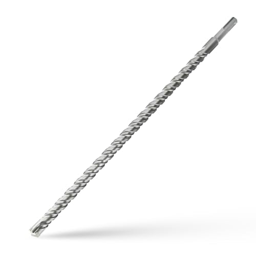 CSOOM SDS Plus Rotary Hammer Drill Bit 1/2"x18.11", Professional Concrete Drill Bit for Concrete, Brick, Stone and Cement Walls - size: 1/2"x18.11"
