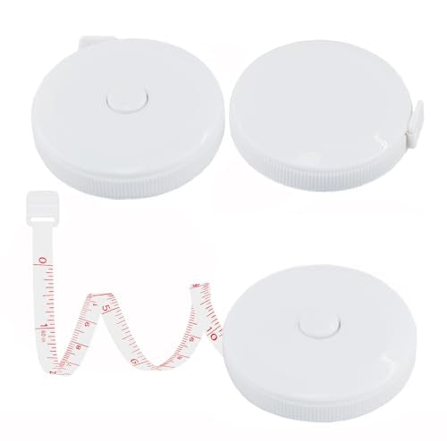Tape Measure,60 Inch Soft Measuring Tape for Body Fabric Sewing - color: White