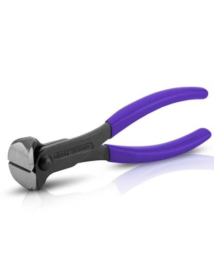 Bates- Nail Puller, 7 Inch, Royal Purple, Nail Remover Tool, Cutting Pliers, Carpenter Tools, Staple Puller, End Cutting Pliers - color: Royal Purple, size: 7", 1 Pack