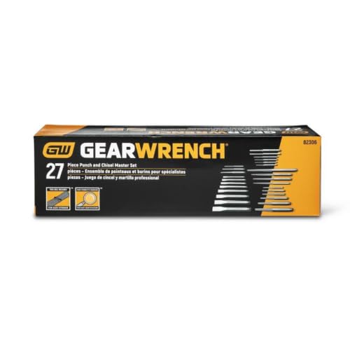 GEARWRENCH 27 Piece Large Chrome Punch & Chisel Set | 82306 - style: 27-piece kit