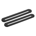 uxcell 2Pcs Adjustable Flat Mending Plate Support with Slot, 4.33 x 0.75 Inch Stainless Steel Slotted Straight Brace Brackets for Wooden Furniture, Black - size: 4.33 x 0.75 Inch