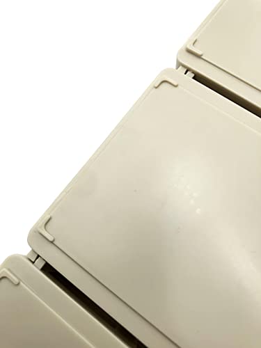 Stackable Storage Drawers Set of 20 with Dividers and Paper Labels - color: Grey