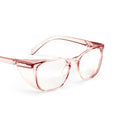 Stoggles Square Z87.1 Certified Polycarbonate Safety Glasses, Anti-Fog - color: Sangria, size: Medium
