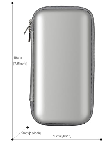 iMangoo Travel Essential Electronics Organizer Charger Case Carrying Pouch - color: Silver, size: Small