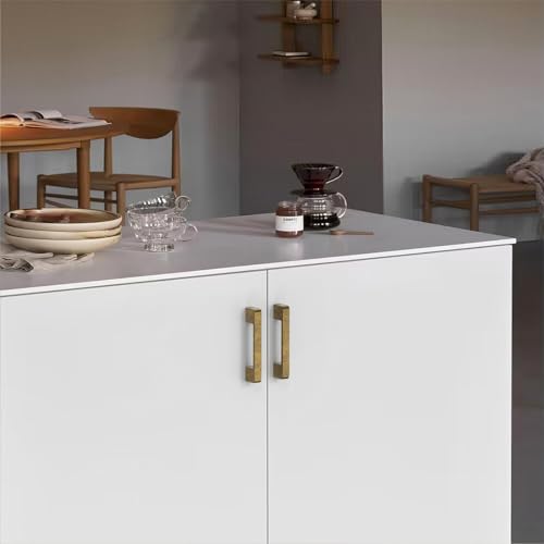 2328 10 Pack 3.75 Inch(96mm) Kitchen Cabinet Handles Antique Brass Cabinet Pulls Kitchen Cabinet Hardware Drawer Pulls for Cupboard Wardrobe - color: Antique Brass, size: 3.75"/96MM Hole Center