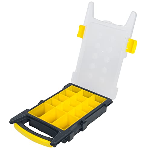 Stalwart Storage Organizer Tool Box Set, Yellow/Black, Set of 4