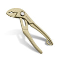 WORKPRO Mini Water Pump Pliers, 4-Inch Groove Joint Pliers for Tight Spaces - color: Champagne