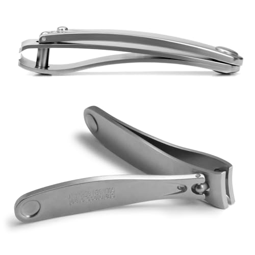 GERMANIKURE Fingernail Clipper, 6 cm, Solingen Germany, Leather Case - size: Small (6 cm)