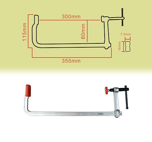 HimaPro 12 Inch Medium Duty Bar Clamp Set, 4 Pack – Drop Forged Steel F-Clamps with 600 lbs Load Capacity and 3-5/32 Inch Throat Depth for Welding, Woodworking, and Metalworking - size: 600 lbs Load Limit