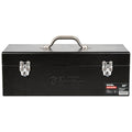 Black Canyon 20 Inch Steel Tool Box, Metal Tool Box, 0.8mm Carbon Steel, Portable & Padlockable, Sturdy & Durable toolbox, Ideal for Trailer, Mechanic, DIY-ers, Car, Workshops, Garages, Repair Shops - size: 20 IN/STL