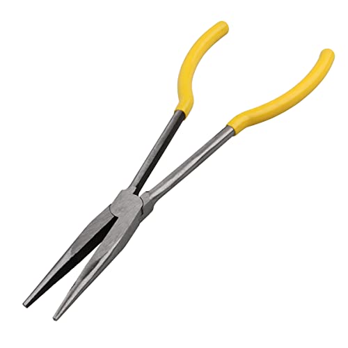 Long Reach Needle Nose Pliers, 11" Straight Pliers for Jewelry Making, Mechanics or Home Repairing - size: Long Reach Needle Nose