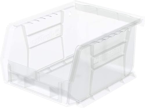 Akro-Mils 30210 AkroBins Plastic Storage Bins, 5"x4"x3", Clear, 24-Pack - color: Clear