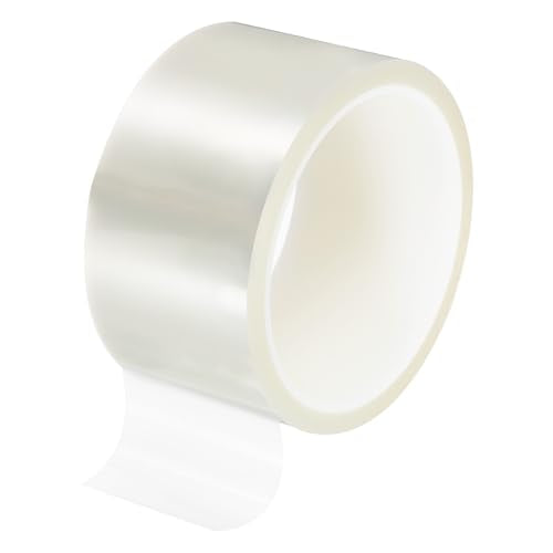 uxcell Clear Heat Tape, 1 Roll 50mmx33m 108ft High Temperature Heat Resistant Tape for Sublimation,Heat Vinyl Press,Heat Transfer, Circuit Board, No Residue - color: Clear, size: 50mmx33m