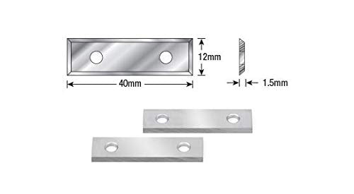 Amana Tool RCK-40 Pair of 40mm x 12m x 1.5mm Solid Carbide Replacement Knives