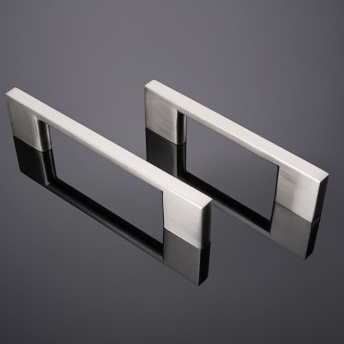 10 Pack 5 Inch(128mm) Cabinet Pulls Brushed Satin Nickel Cabinet Handles Zinc Alloy Drawer Pulls Solid Cabinet Hardware - color: Brushed Satin Nickel, size: 5'' Hole Center(128mm)