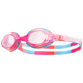 TYR Kids' Swimple Goggles - Colorful Swim Goggles for Beginners - color: Pink/White