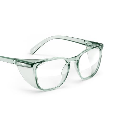 Stoggles Square Z87.1 Certified Polycarbonate Safety Glasses, Anti-Fog - color: Moss, size: Medium