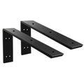 WINKER Countertop Support Bracket 2 Pack Heavy Duty 3/8" Thick Hidden L Shelf Bracket 20" x 8" x 2.5" Metal Corbels for Quartz/Granite/Wood/Concrete/Laminate Countertops, Black (7 Hole) - size: 20″x8″x2.5″-7 hole-3/8" thick, style: Black-2Pack