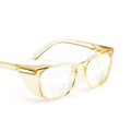 Stoggles Square Z87.1 Certified Polycarbonate Safety Glasses, Anti-Fog - color: Pineapple, size: Medium