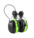 PROHEAR Safety Headphones with Bluetooth 6.0 - Compatible with 3M H-700 & DEWALT Hard Hats, 40H Battery Green - OSHA Hearing Protection for Construction Workers, Landscaping, Mowing - color: 037br04-for Hard Hat-green
