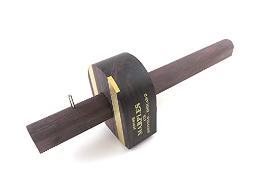 Pin Marking Gauge Solid Rosewood Half-Round Head with Brass Wear Strips