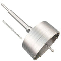 5" Concrete Hole Saw, 125mm Tungsten Steel Core Bit for Cinder Block, Brick, Rock, Plank Walls for Pipes or mini Split Lines, with SDS Plus Shank and 2 Center Positioning Drill Bits. - size: 5"