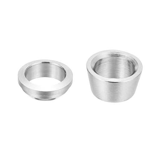 PATIKIL 1/4" Tube OD 304 Stainless Steel Compression Tube Fitting Sleeve, 20 Pack Double Ferrule Ring Tubing Fitting Assortment Kit, Silver - size: 0.25 Inch