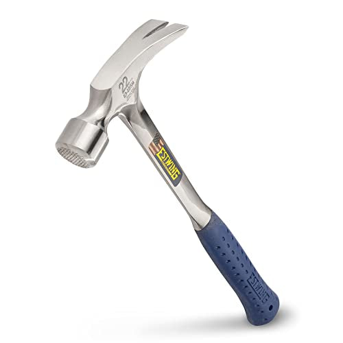 ESTWING Framing Hammer, 22oz Long Handle Straight Rip, Milled Face, E3-22SM - size: 22 oz, style: Milled Face