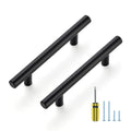 Ravinte Matte Black Cabinet Handles,Round T Pulls,3-1/2 Inch,30 Pack - color: Matte Black, size: 3-1/2 Inch Hole Center