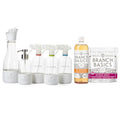 Branch Basics Premium Starter Kit in Glass: All Purpose Cleaner, Glass Cleaner, Bathroom Cleaner, Wash Bottle, and Laundry Bottle (3 Glass Spray Bottles + Concentrate) Fragrance-Free - style: Glass Spray Bottles