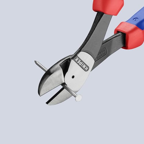 Knipex 7422250SBA 10-Inch High Leverage Angled Diagonal Cutters - Comfort Grip - style: 10-Inch, Angled, Comfort Grip