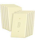 Bates- Light Switch Plates, 10 Pack, Light Almond, Light Switch Cover Plate, Single Switch Plate Cover - color: Light Almond, size: 10 Pack, Standard-Size