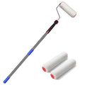 FLY HAWK Paint Roller,6 FT Brush kit Multi-Function Paint Roller kit with House Paint Roller Brush Stainless Steel Pole, New Splicing Rod, Mural Brush for Walls and Ceiling (White) (6 FT) - size: 6 Feet