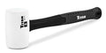 Titan 63118 8oz White Rubber Mallet, Non-marking Double-faced Solid Head, 11.5" Shock Absorbing Fiberglass Handle with Textured Grip - style: 8oz White