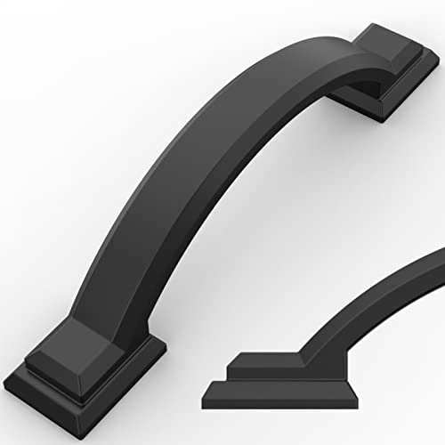Amerdeco 10 Pack Matte Black Cabinet Pulls 3" - color: Matte Black, size: 3" hole center