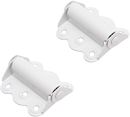 Litepak Screen Door Hinge Professional Grade Hardware Self-Closing Easy Install (2 Pack, White) - color: White, size: 2 Pack