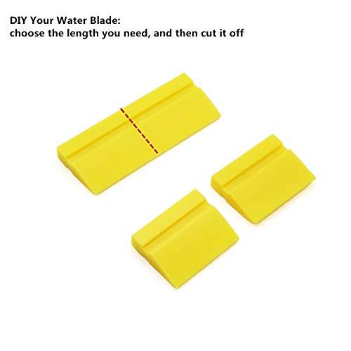 CARTINTS 2Pack DIY Car Water Blade Rubber Squeegee for Vinyl Window Wiper, Wallpaper Tool, Window Tint Film Applicator, Decal Sticker Tool for Home, Vehicle Cleaning