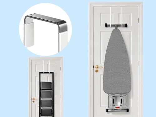 Single Long Over Door Steel Hooks 4 Pack Fit 1-3/8" Door 12" White - size: 12"Length