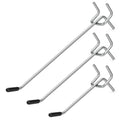 JEAWIWI 36 Pcs Metal Pegboard Hooks, 4 & 6 & 8 Inch, Fit 1/8 in Peg Board - size: 4 & 6 & 8 Inch