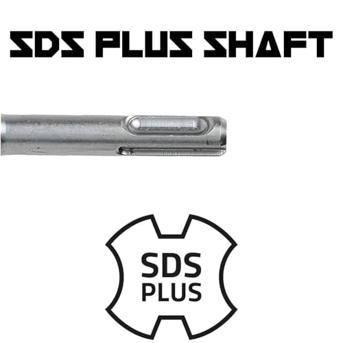Narwhal SDS Plus 1/4 Inch Masonry Drill Bit for Rotary Hammers (2 Pack Includes 6" & 12" Bit) Carbide Tipped to Easily Drill Through Concrete, Cement, Brick, Block, Stone, and More! - size: 1/4" x 12"