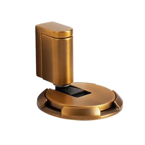 Magnetic Door Stopper, Windproof Floor Door Stop, 1 Pack - color: Matte Brown Bronze
