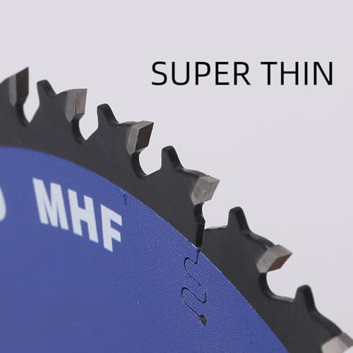 Super Thin Kerf 3-3/8"(85mm)-24T, Wood Working Mini Circular Saw Blade | Anti-Stick Coating, Arbor 15mm with 3/8“(10mm) Wahser, For Laminate, Veneer Board, Plywood, Hard wood, MDF and HDF Cutting - size: 3-3/8"(85mm) 24T Wood