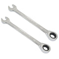 2 Pcs 1/2 Inch Ratchet Combination Wrench, Imperial SAE 72-Tooth - size: 1/2 Inch