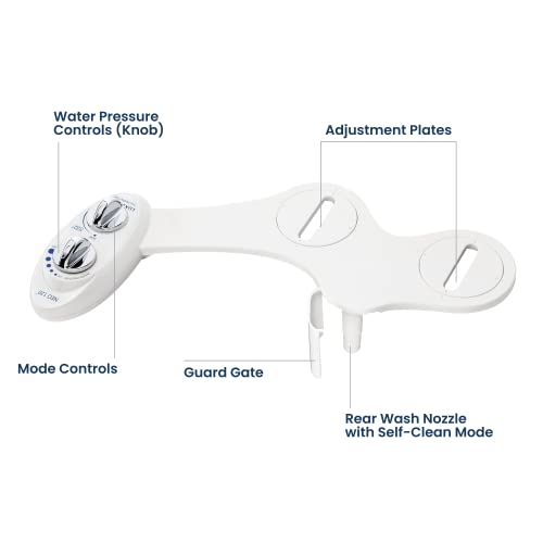 LUXE Bidet NEO 120 - Bidet Attachment for Toilet Seat, White - color: White