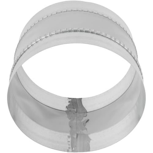 Repa Market 8" Inch Flexible Vibration And Noise Reducing Coupler - Female Fit Duct Connector – Galvanized Steel Coupling for Joining Two Male Duct Fittings – HVAC Ventilation Inline Joint - size: 8" Inch